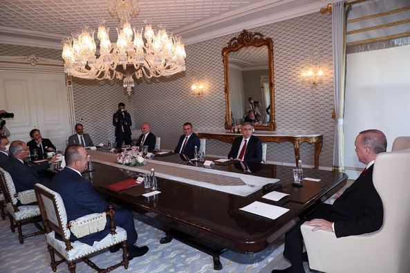 Ердоган прие делегацията на ДПС, водена от председателя  Мустафа Карадайъ