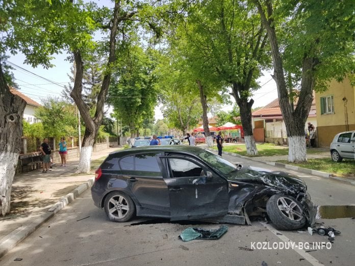 Истински ужас с тузарско БМВ в Козлодуй СНИМКИ