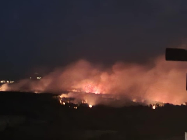 Подробности за огромния пожар, бушуващ край Свиленград СНИМКИ