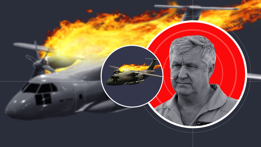 Извънредно: Най-нов модел военен самолет Ил-112В се разби край Москва, загина легендарен пилот ВИДЕО