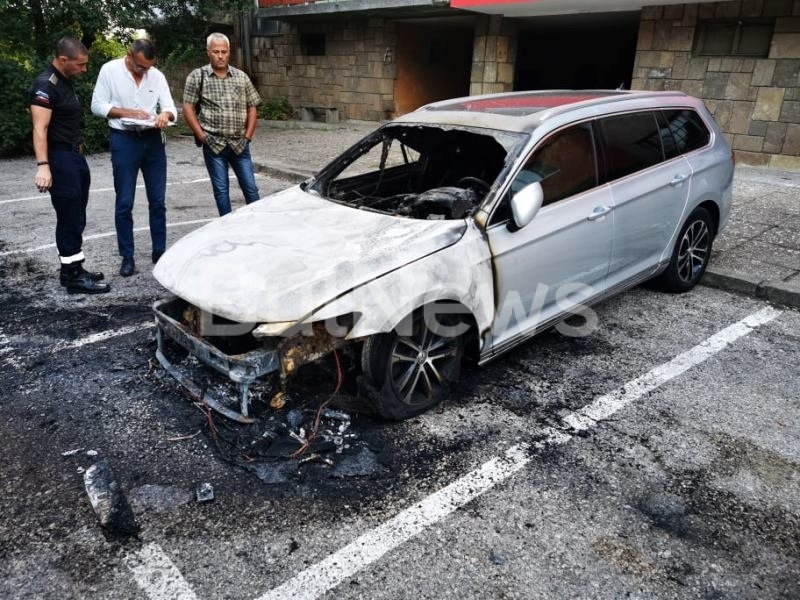 Мистерия около запалена кола във Видин ВИДЕО
