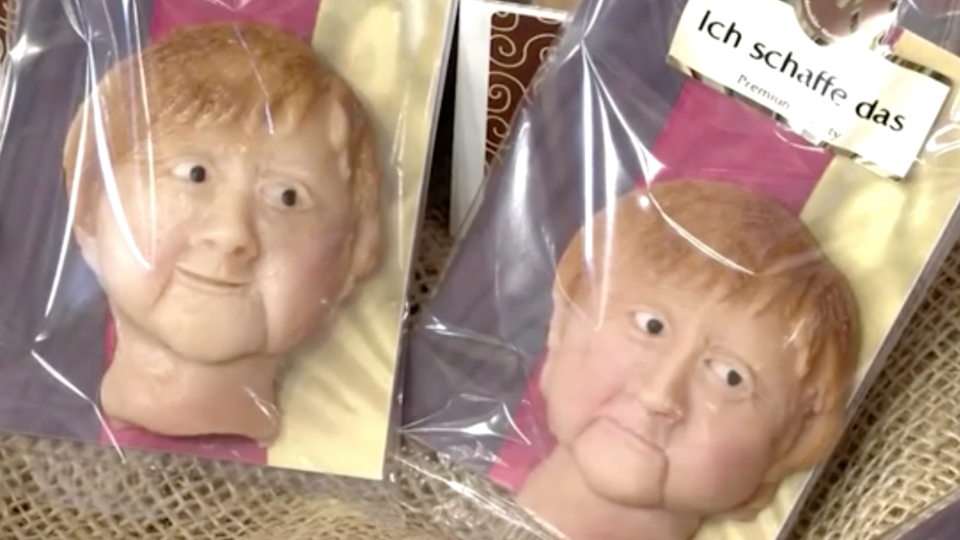 Меркел лъсна върху сладкиши в Германия ВИДЕО