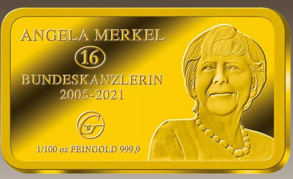 Позлатиха Меркел, ето къде се появи ликът ѝ СНИМКИ