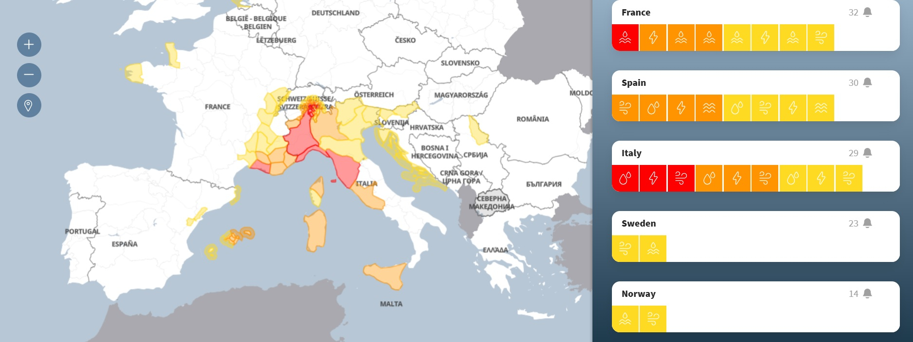 Meteo Balkans бие тревога за мощен средиземноморски циклон, идващ към Балканите