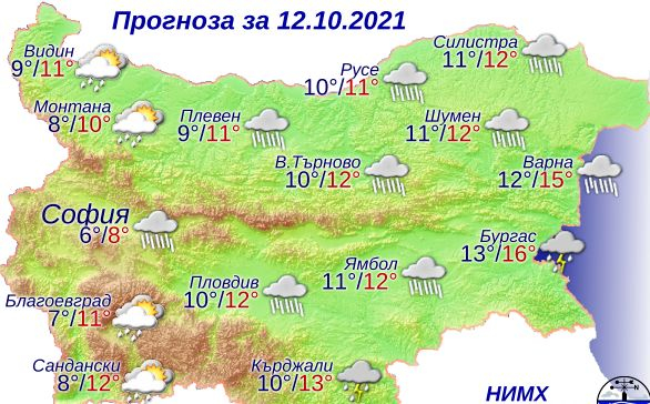 Опасно време връхлита половин България, ще вали и трещи в... КАРТИ