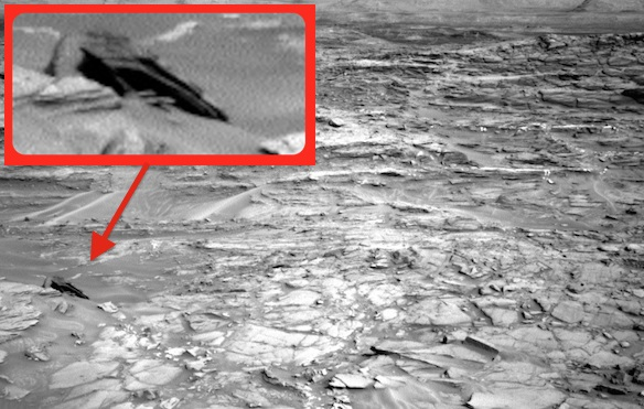 Останки от извънземен кораб бяха открити на Марс
