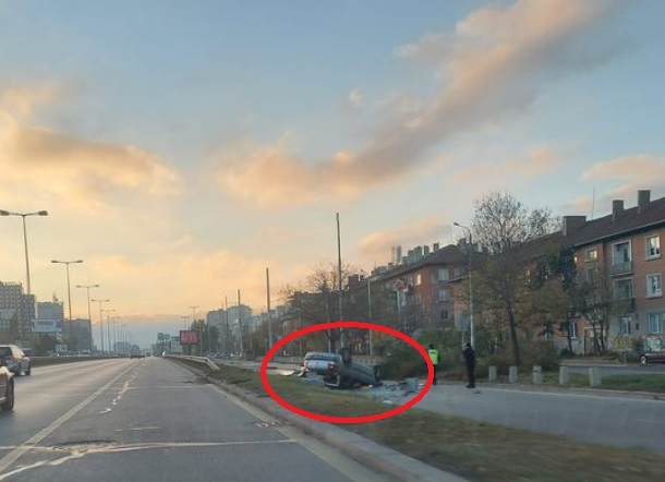 Първо в БЛИЦ! Мистериозен инцидент на бул. "Цариградско" в София СНИМКИ