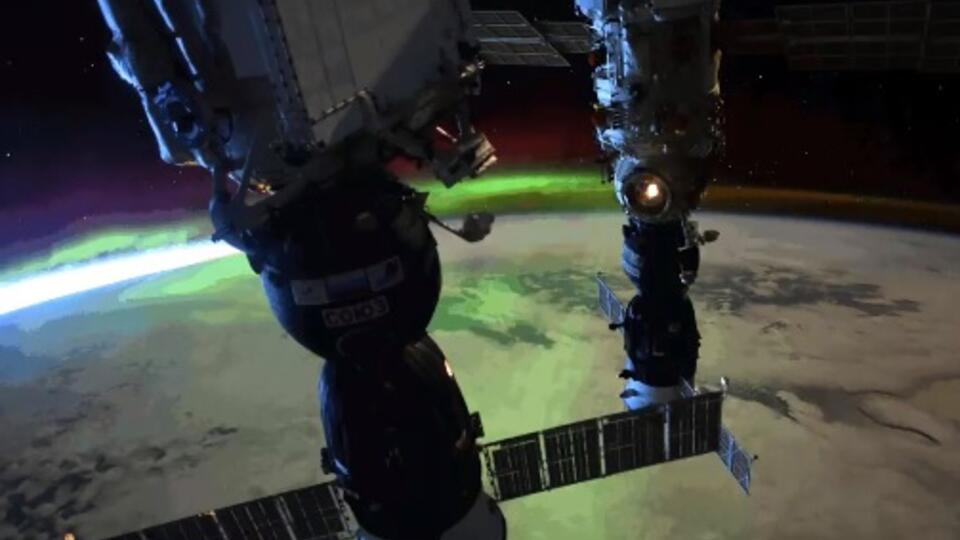 Астронавт засне от космоса последствията от мощното слънчево изригване ВИДЕО