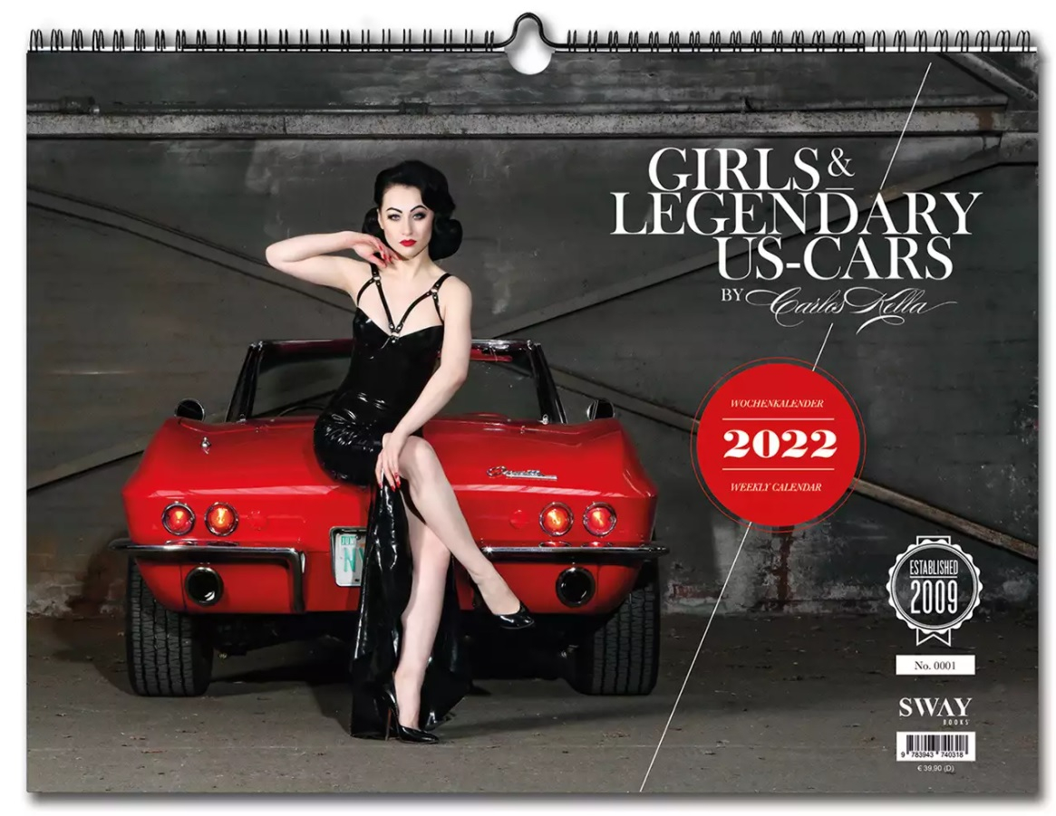 Секси календар: Знойни красавици на фона на легендарни американски коли СНИМКИ