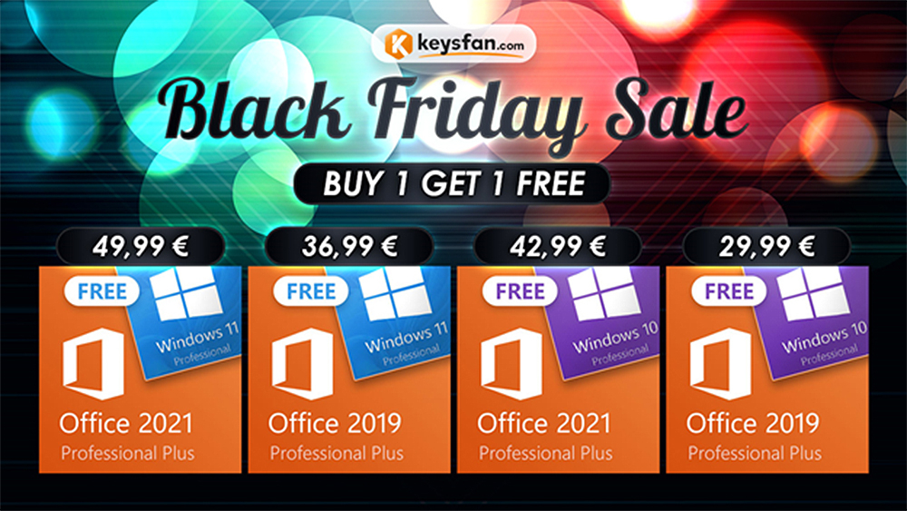 Разпродажба за Black Friday на Keysfan – Вземете безплатно Windows 10/Windows 11