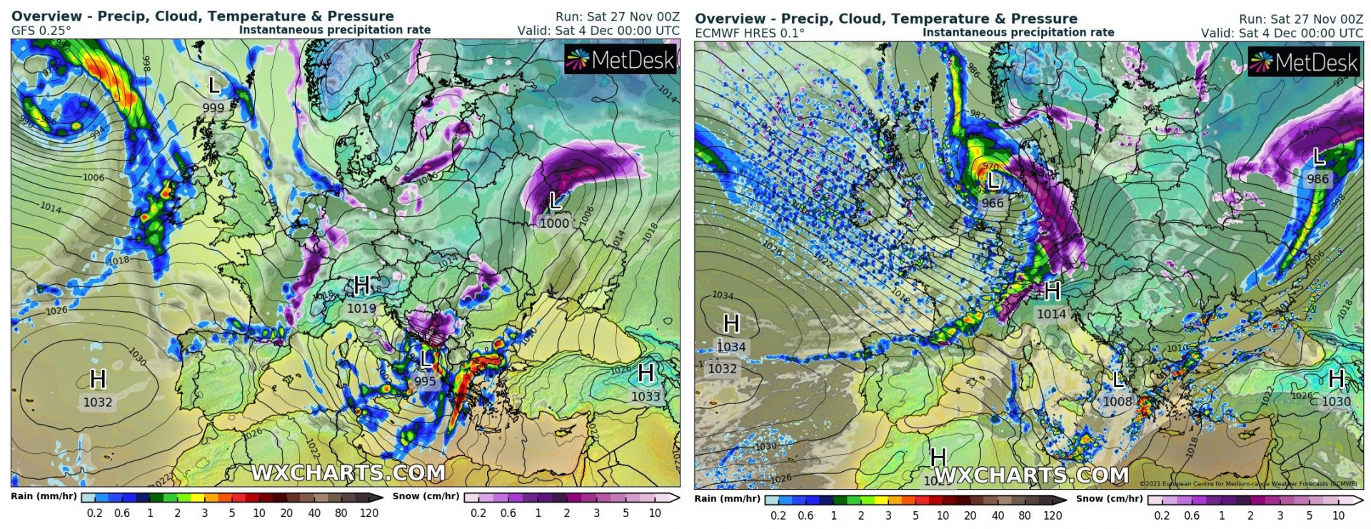 Meteo Balkans: Серия от циклони идат към България, сняг ще вали през... КАРТИ