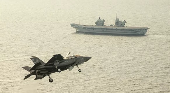 ВИДЕО е запечатало падането на британския изтребител F-35 в Средиземно море