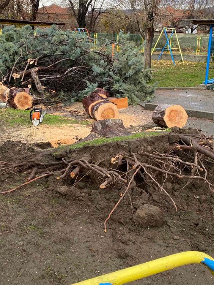 Бурята помля и детска градина в община Стамболийски СНИМКИ