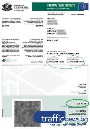 Грешка със зелените сертификати изправи на нокти хиляди българи, преболедували COVID