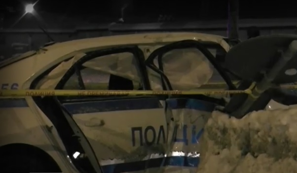 Катастрофа с патрулна кола във Враца, има пострадали ВИДЕО
