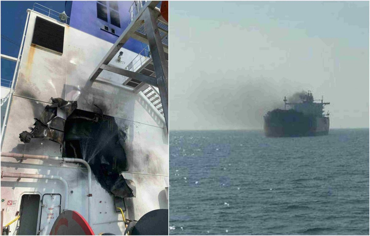 Става опасно! Молдовски танкер, превозващ химикали, бе ударен от ракета в Черно море СНИМКИ