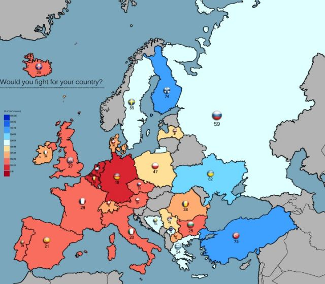 Пълна скръб: Само 1/4 от българите са готови да се бият за страната си