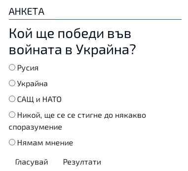 Българите казаха в горещо проучване кой ще победи във войната в Украйна 