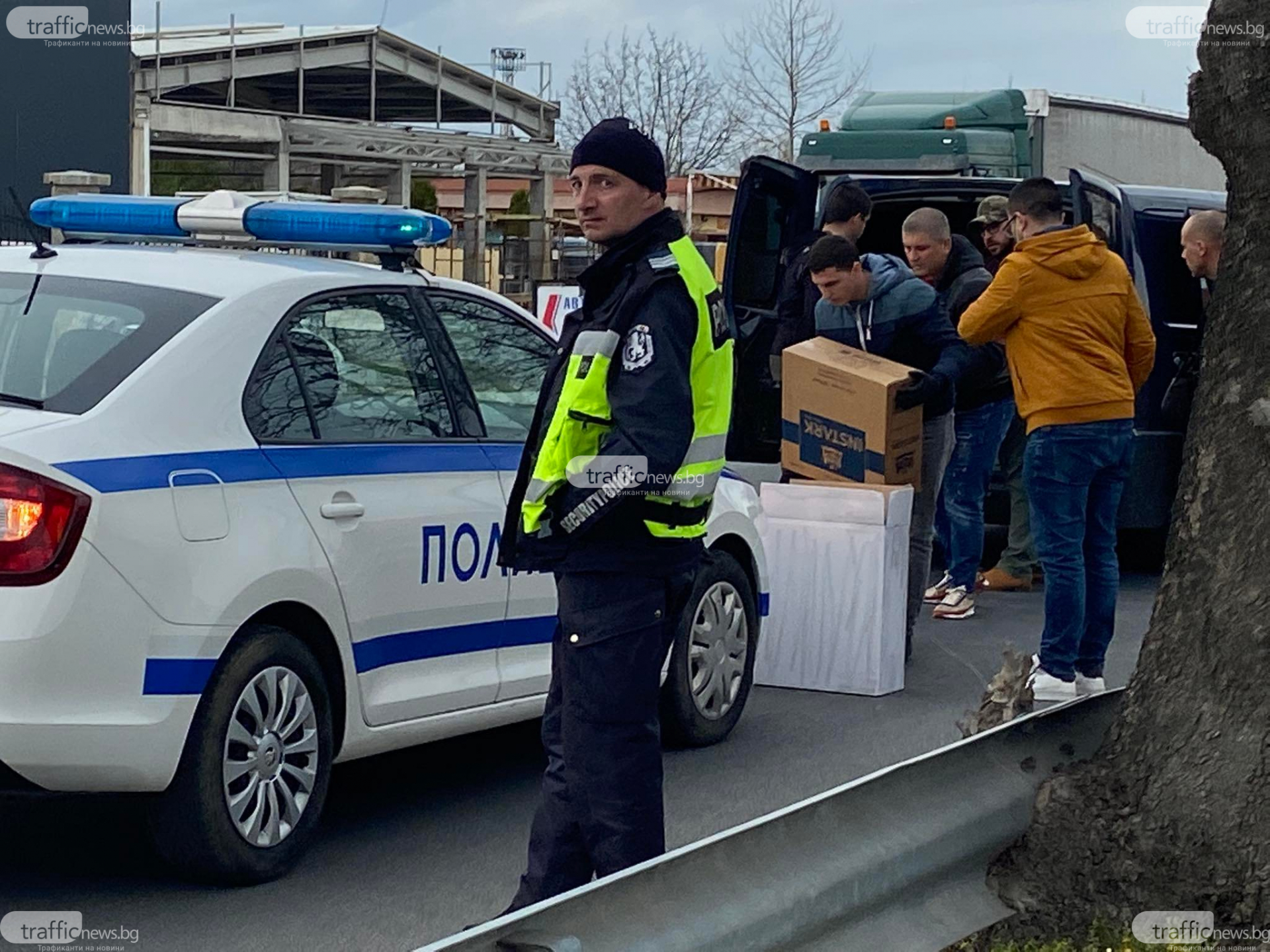 Зрелищна полицейска акция в Граф Игнатиево! Натръшкаха мафиоти на пътя СНИМКИ