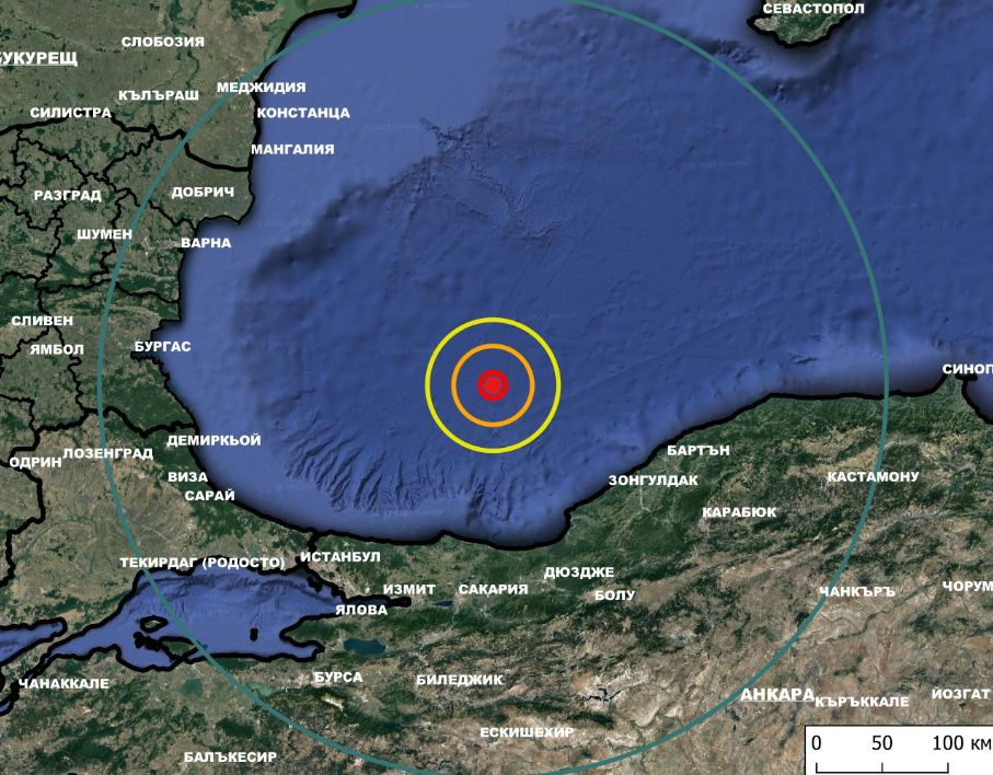 От последните минути: Силно земетресение в Черно море, усетено е във Варна и Бургас! КАРТА