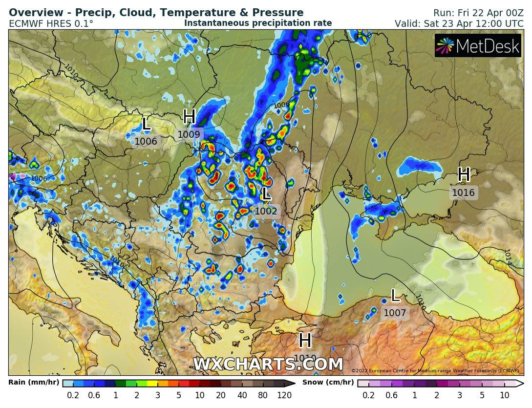 Meteo Balkans ошашави с прогноза за Велика събота, удрят ни бури и градушки! КАРТИ