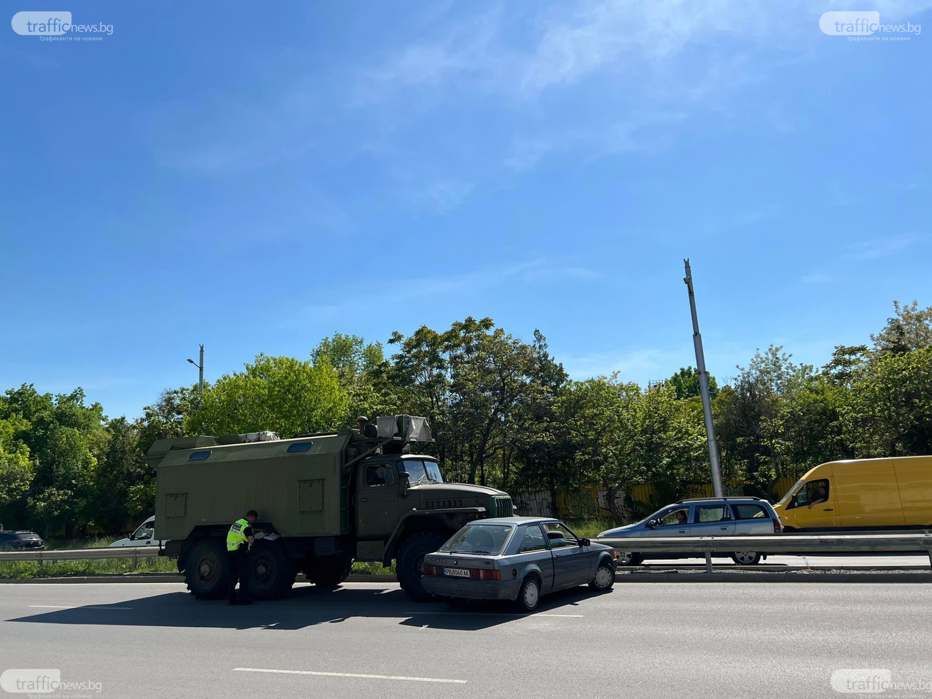 МВР с първи подробности за опасната ситуация с военна техника в Пловдив СНИМКИ