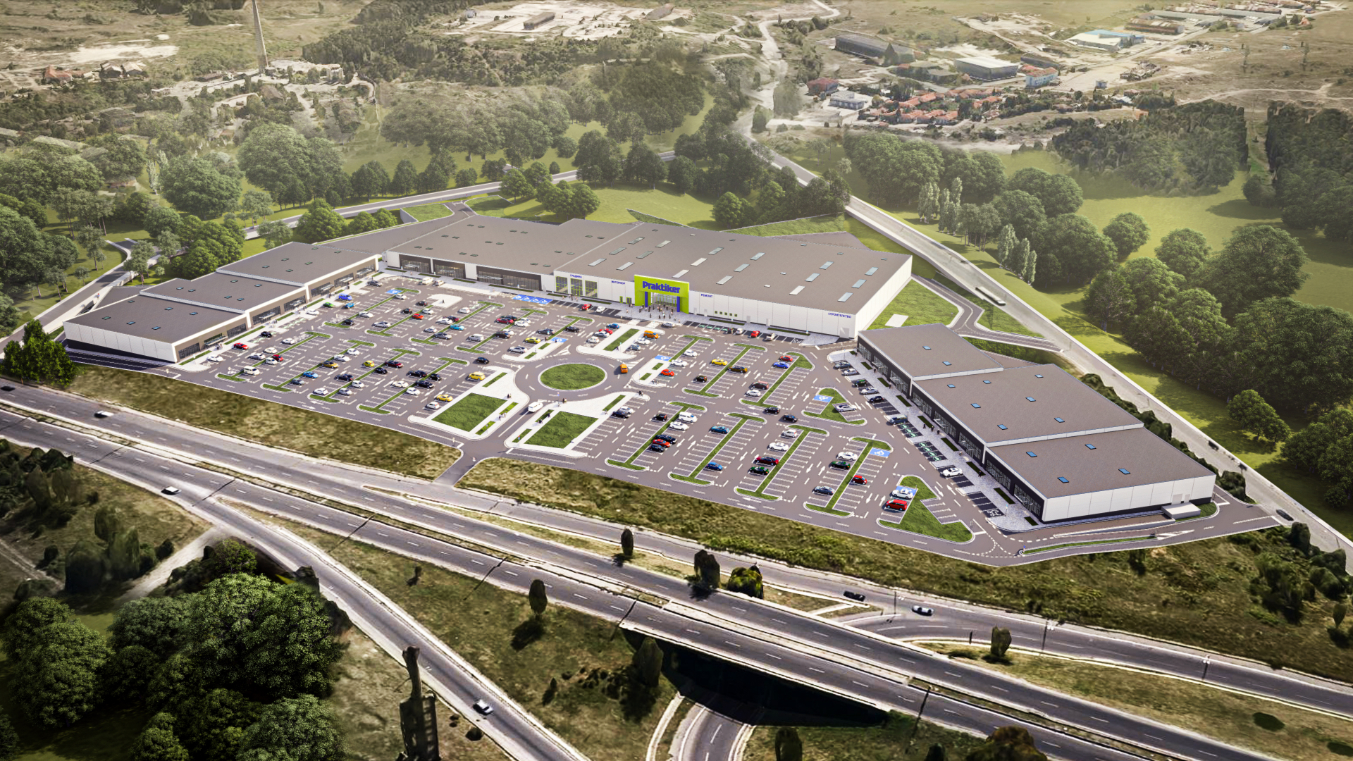 Мащабен търговски парк с „Практикер“ и 15 големи магазина ще бъде изграден в Перник