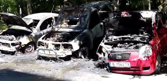 Подпалиха автомобил с украинска регистрация във Варна ВИДЕО