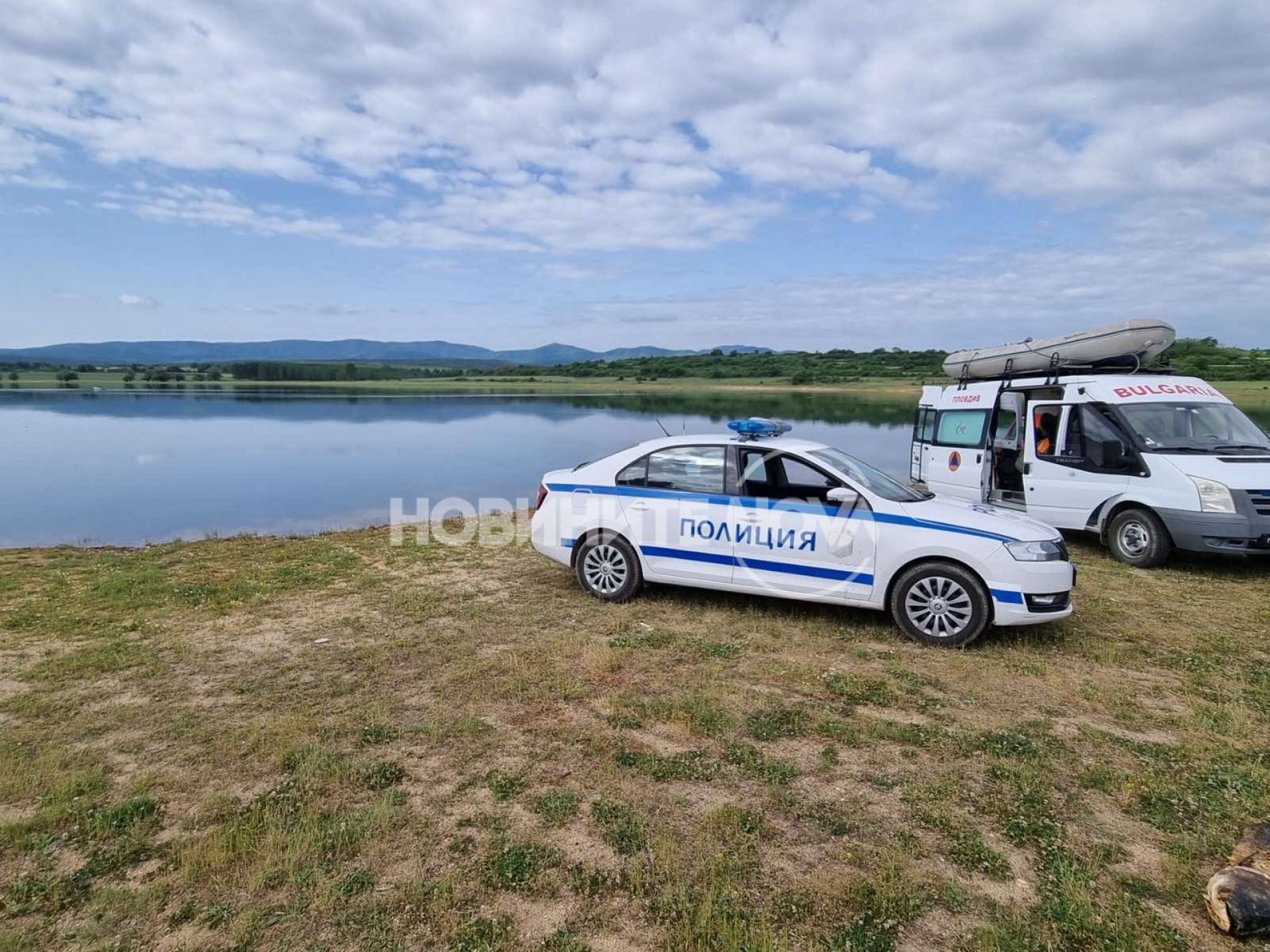 Кошмарът на "Копринка"! Колата с труп прелетяла над рибари, преди да падне в язовира СНИМКИ