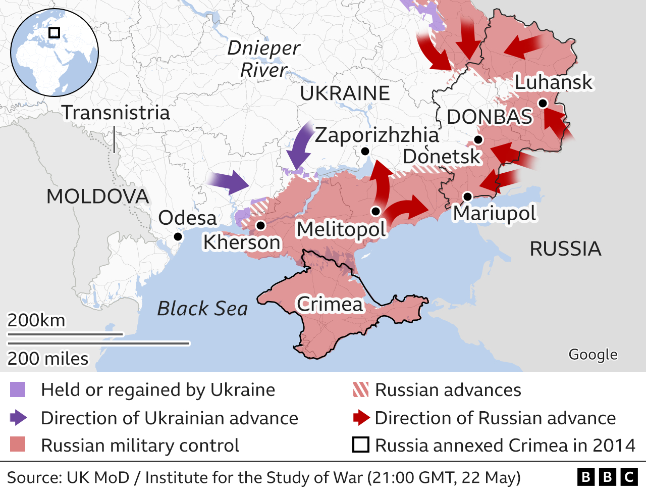 NYT: Тук ще е последната голяма офанзива на Русия в Украйна! КАРТИ