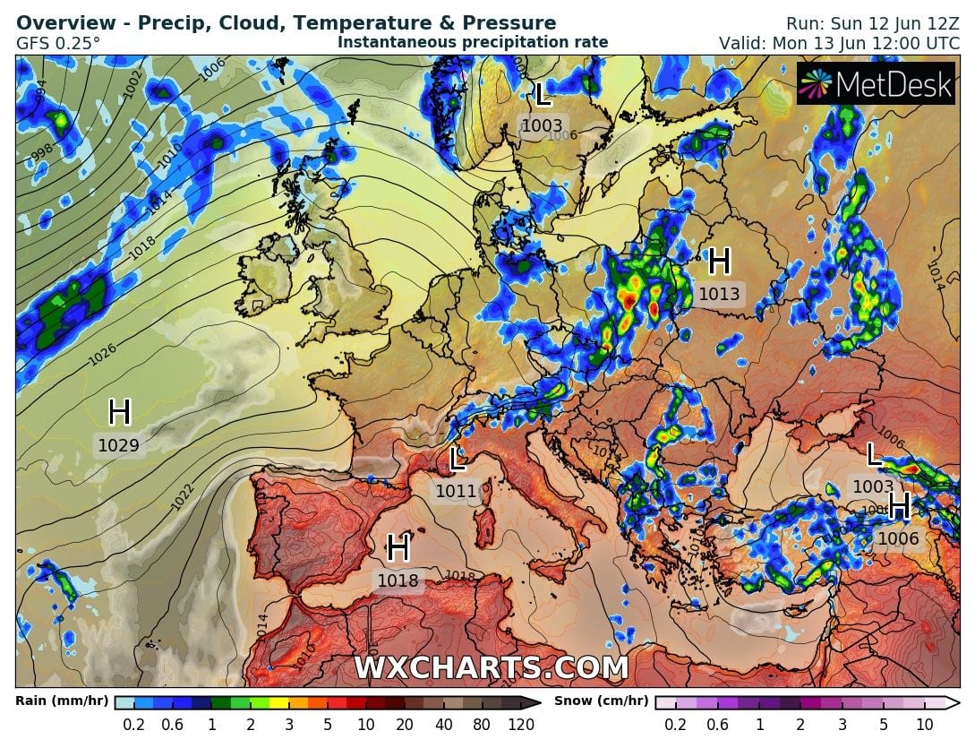 Meteo Balkans шашна със седмична прогноза: Дъждове и гръмотевици ще се редуват с... КАРТИ 