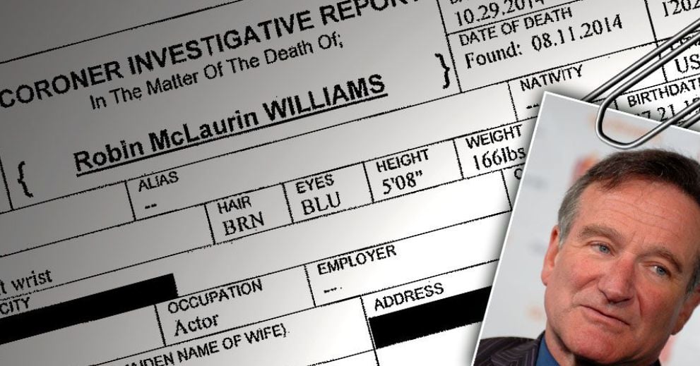 Аутопсията на Робин Уилямс разкри потресаващи факти