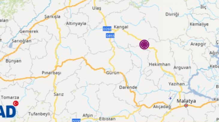 Мощно земетресение разлюля централна Турция КАРТА