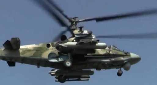 ВИДЕО от войната: Кадри от бойни действия на руски хеликоптери и артилеристи 