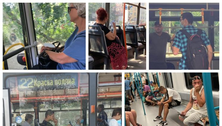 Софиянци се опълчиха на маските! Пълна анархия в автобусите и метрото 