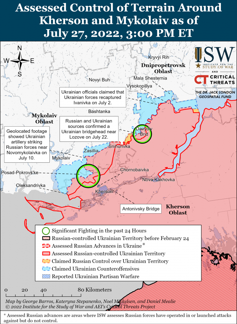 ISW и британското разузнаване с най-нови данни за бойните действия в Украйна КАРТИ