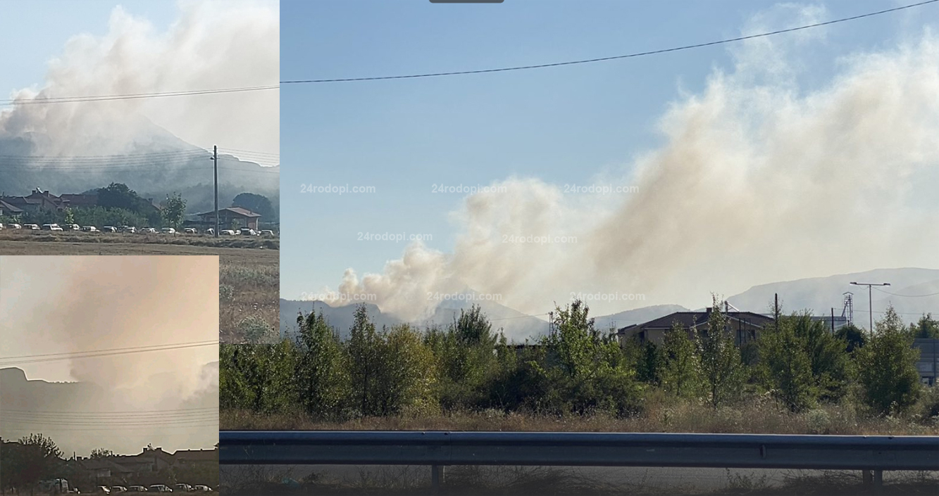10-метрови пламъци бушуват край Кърджали! Паниката е повсеместна СНИМКИ