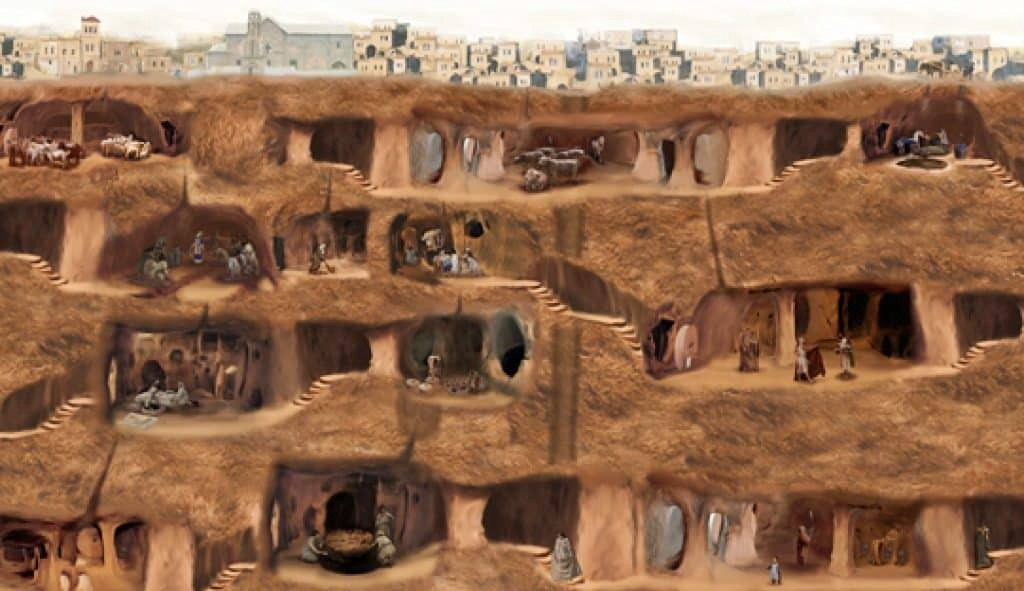 Тайният подземен град в Турция, построен от извънземни СНИМКИ