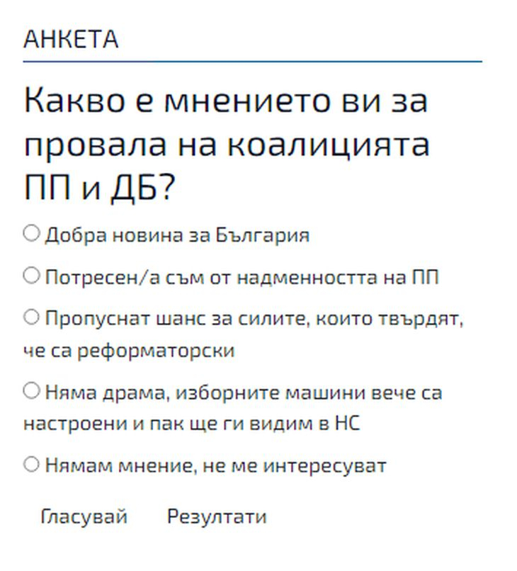 Горещо проучване: Българите казаха тежката си дума за провалената коалиция между ПП и ДБ 