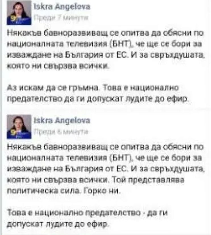 Кандидатка на ПП нарече член на друга партия „аутист”, обяви, че... СНИМКИ