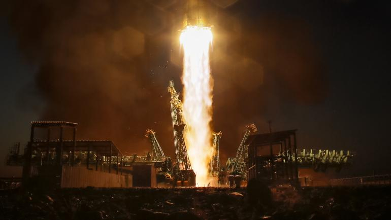 Американец излетя с руска ракета към МКС ВИДЕО