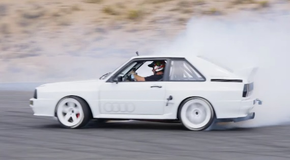 Зрелищно ВИДЕО: Кен Блок подкара бясно Audi Quattro, превърнато в "турбо чудовище"