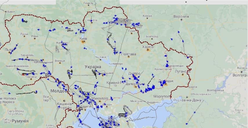 Залужни показа КАРТА как и защо е било пробито небето на Украйна от руските ракети и дронове