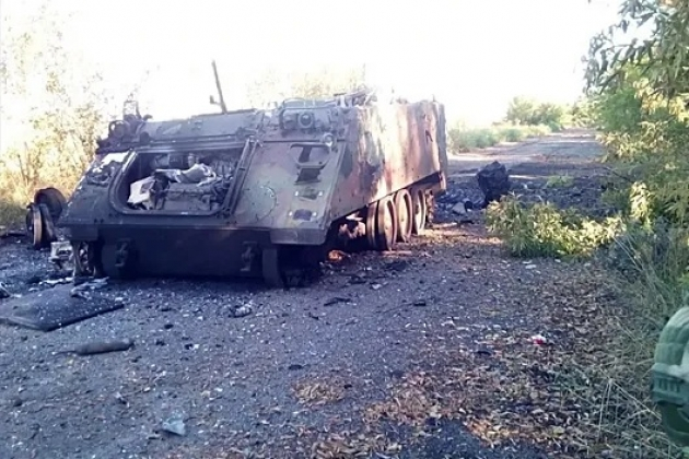 ВИДЕО от войната: Украински войници с US БТР M113 попаднаха в засада