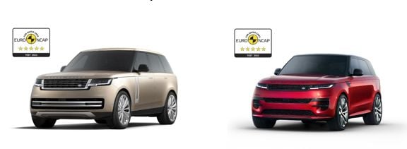 Range Rover и Range Rover Sport наградени с пет звезди за безопасност по оценка на Euro NCAP