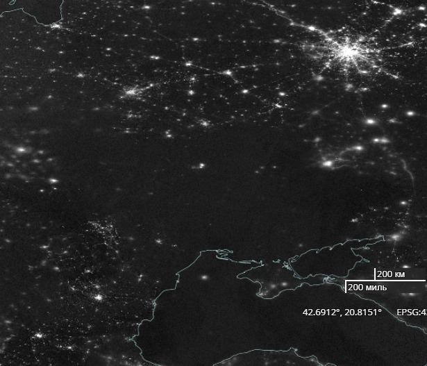 СНИМКА на НАСА показва ужаса в Украйна след последните удари, всичко е в мрак