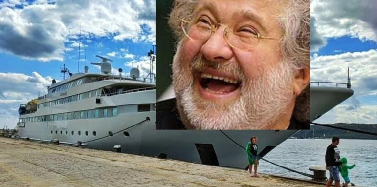 Легендарна яхта на украинския олигарх Коломойски напусна Варна