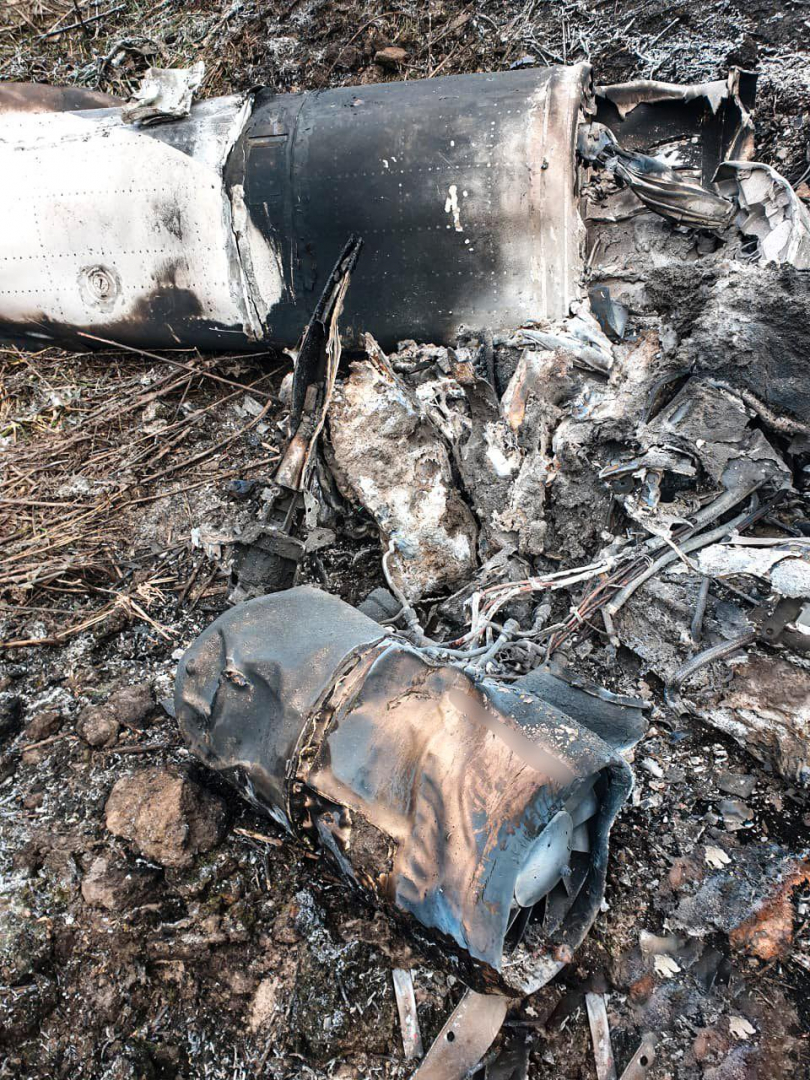 Украински бойци свалиха руска ракета Х-101 с картечници и автомати СНИМКИ