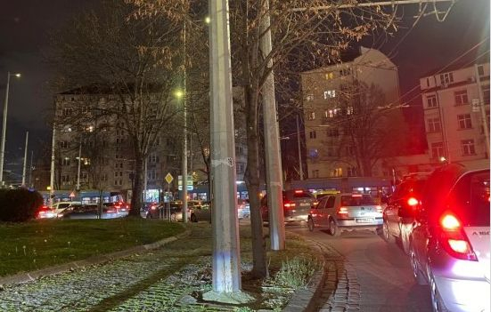 Фалстарт на обновеното трамвайно трасе, в района на "Руски паметник" е ад СНИМКА 