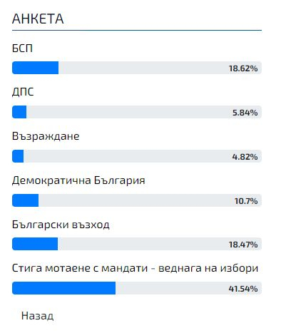 Горещо проучване: Българите затапиха политици и анализатори - познаха, че Радев ще даде мандат на БСП, но... 